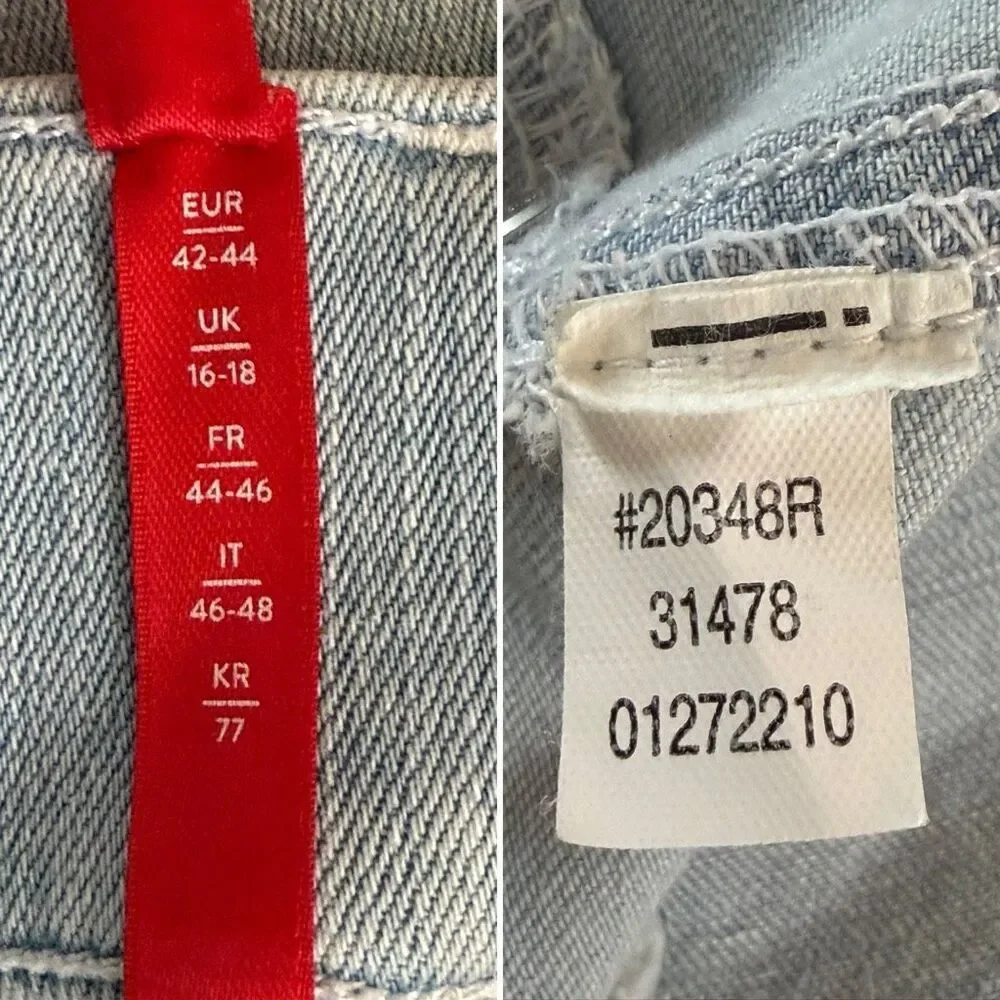 SPANX Pull On Stretch Flare Jeans in Retro Light Wash Size L - Picture 10 of 12
